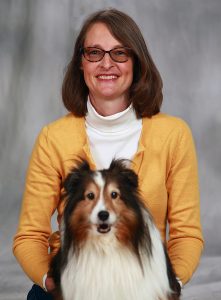 photo of Gretchen Carlisle and her dog