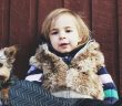 a dog and a child