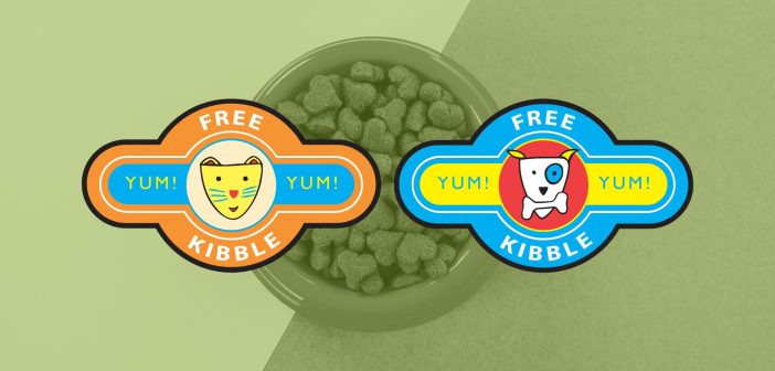 free kibble dog and cat logos