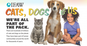 IFAW cats dogs and us educational poster