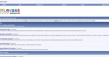 petlovers pet forum screenshot