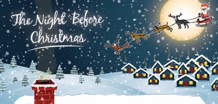 twas the night before christmas banner